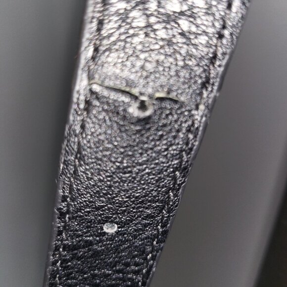 Elliot Luca Leather Bucket Crossbody Handbag Black w White Tassel Pull - Picture 6 of 16